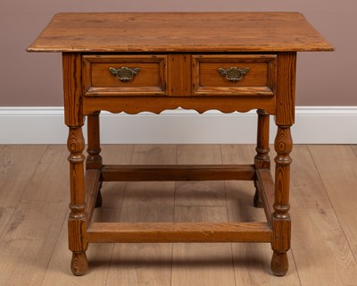 Lot 202 - An 18th Century pitch pine side table