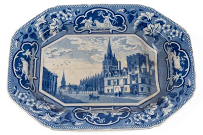 Lot 304 - A J & W Ridgway blue and white meat dish