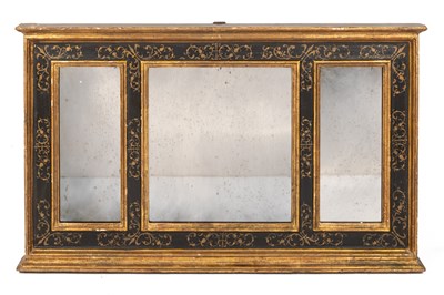 Lot 1160 - A gilt framed overmantel mirror