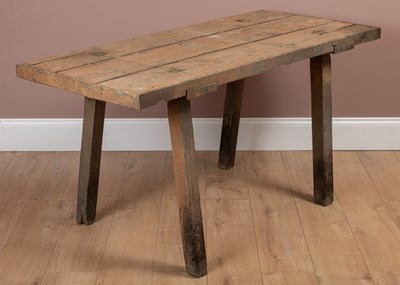 Lot 1021 - A rustic table