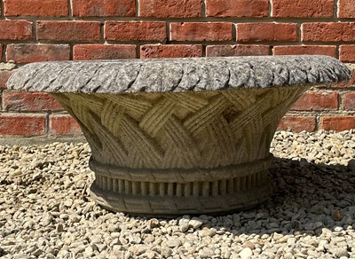 Lot 1202 - A basket weave planter