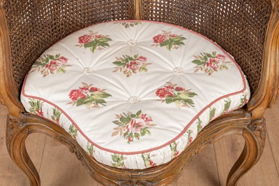 Lot 1175 - A French Rococo style desk chair