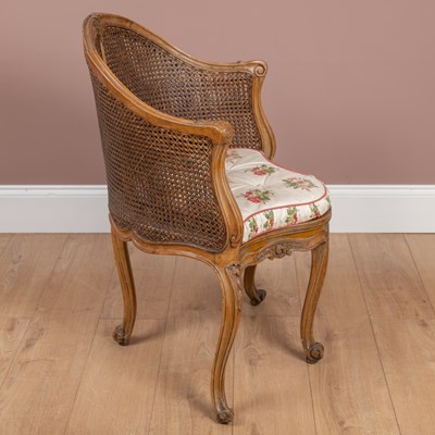 Lot 1175 - A French Rococo style desk chair