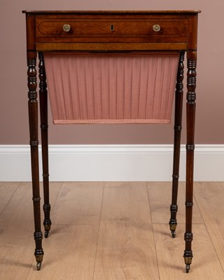 Lot 349 - A 19th century mahogany worktable