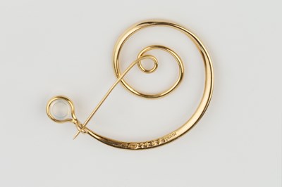 Lot 225 - A moonstone brooch designed by Torun...