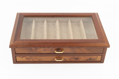 Lot 92 - A modern Argresti burr wood jewellery box,...