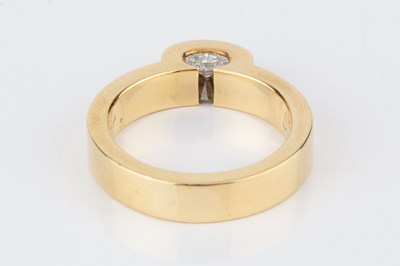 Lot 250 - A diamond dress ring, designed as a concave...