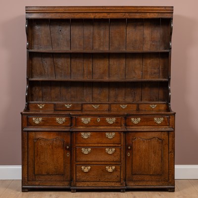 Lot 497 - A George III oak dresser