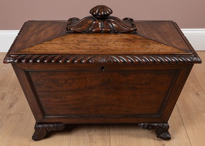 Lot 445 - A 19th century mahogany cellarette