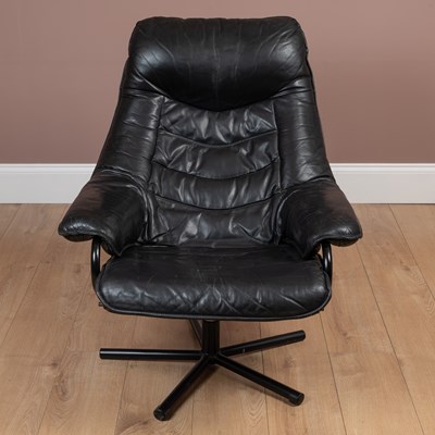 Lot 1049 - A Skoghaug Industries reclining swivel armchair