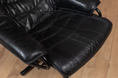 Lot 1049 - A Skoghaug Industries reclining swivel armchair
