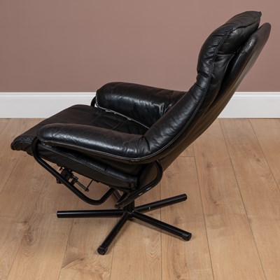 Lot 1049 - A Skoghaug Industries reclining swivel armchair