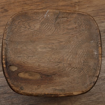 Lot 83 - African hardwood stool of shaped form, on four...