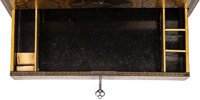 Lot 362 - Two lacquered and gilt-decorated boxes