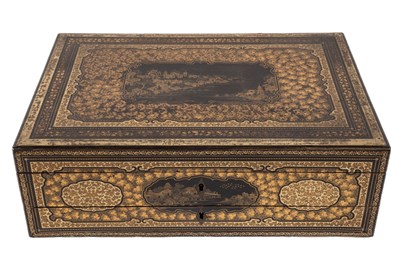 Lot 362 - Two lacquered and gilt-decorated boxes