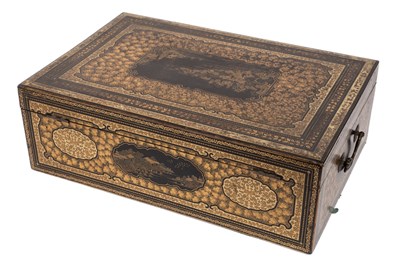 Lot 362 - Two lacquered and gilt-decorated boxes