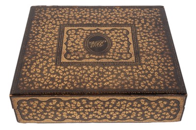 Lot 362 - Two lacquered and gilt-decorated boxes