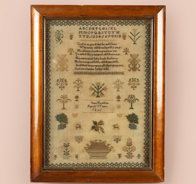 Lot 421 - A William IV needlework sampler