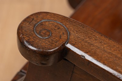 Lot 186 - A mahogany child's 'shepherd chair'