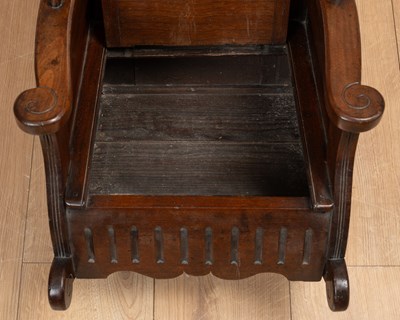 Lot 186 - A mahogany child's 'shepherd chair'