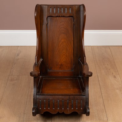 Lot 186 - A mahogany child's 'shepherd chair'