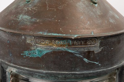 Lot 1379 - An Anderson & Glyde ship's lantern