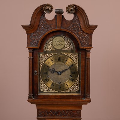 Lot 488 - A small sized mahogany longcase clock