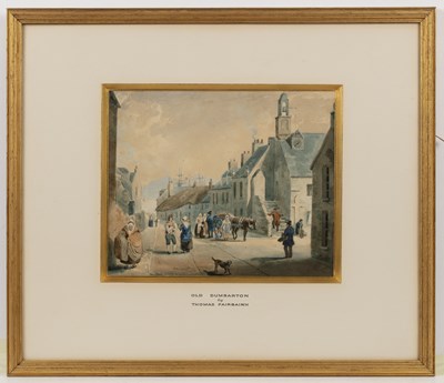 Lot 316 - Thomas Fairbairn (1820-1884) Old Dumbarton,...