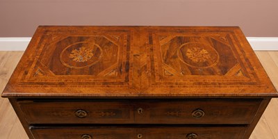 Lot 326 - A continental, possibly Italian, marquetry commode