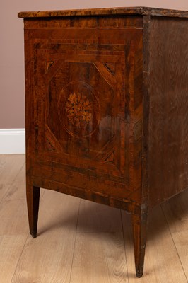 Lot 326 - A continental, possibly Italian, marquetry commode