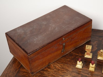 Lot 343 - Folk Art chess set 20th Century, possibly...