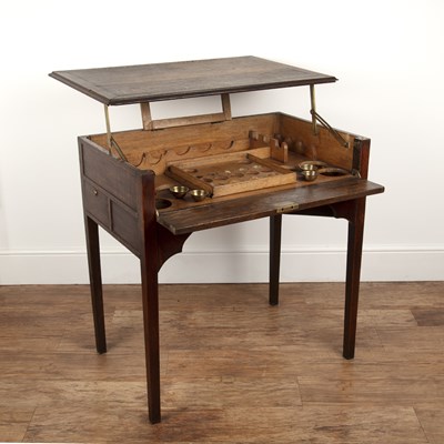 Lot 35 - Edward and Sons metamorphic table or bar oak,...