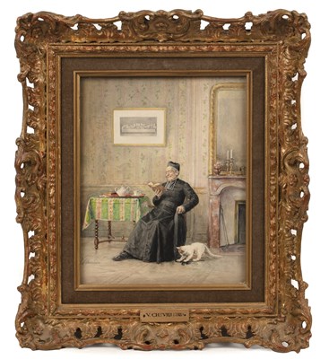 Lot 394 - Vincent Chevilliard (1841-1904) A Teatime Read,...