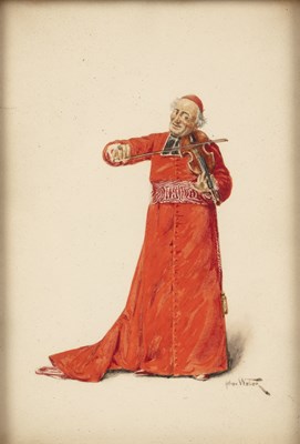 Lot 384 - Alfred Weber (1859-1931) A musical cardinal,...