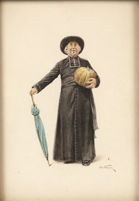 Lot 384 - Alfred Weber (1859-1931) A musical cardinal,...