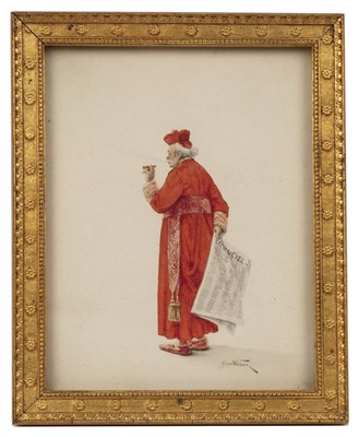 Lot 384 - Alfred Weber (1859-1931) A musical cardinal,...