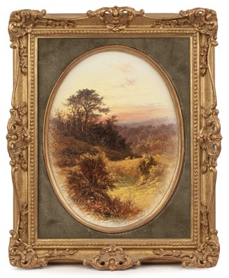 Lot 393 - Thomas Creswick (1811-1869) A wooded clearing...