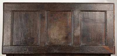 Lot 46 - Oak coffer late 17th/18th Century, with...