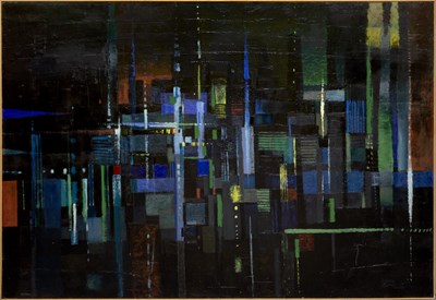 Lot 6 - Anthony Curtis (1928-2018) City at Night, 1953-...