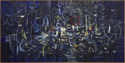 Lot 17 - Anthony Curtis (1928-2018) Blue Painting, 1957-...