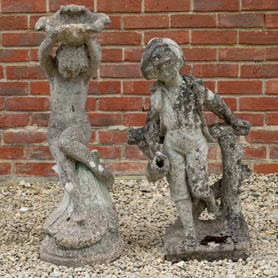 Lot 1261 - A pair of garden sculptures