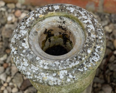 Lot 1233 - Two similar marble urns