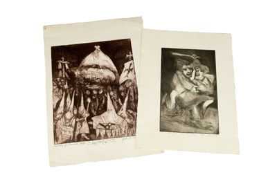 Lot 39 - Stanislaw Frenkeil (1818-2000) Two etchings 57...