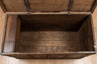 Lot 1152 - An antique painted pine Swedish trunk