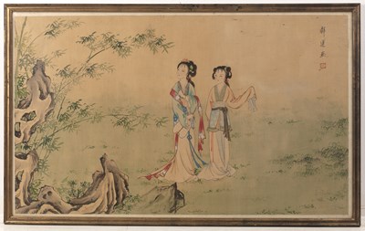 Lot 341 - Collection of paintings Chinese, 19th Century...