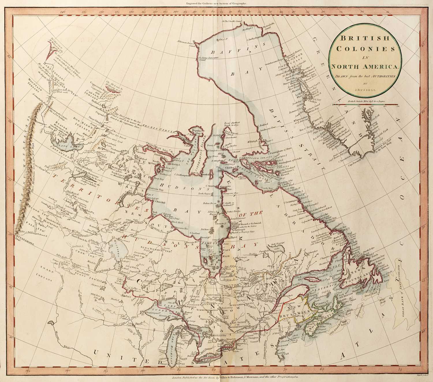 Lot 7 - J Russell 'British Colonies in North America';...