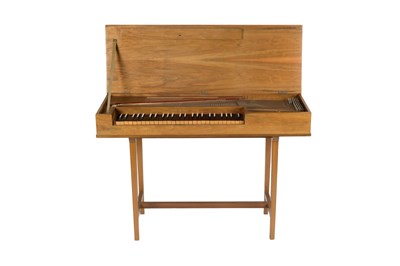 Lot 116 - A walnut veneered clavichord by John Morley,...