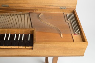 Lot 116 - A walnut veneered clavichord by John Morley,...