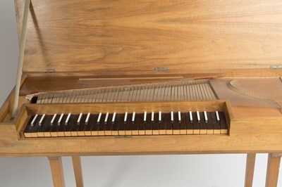 Lot 116 - A walnut veneered clavichord by John Morley,...