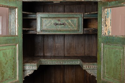 Lot 269 - A painted Indian cupboard